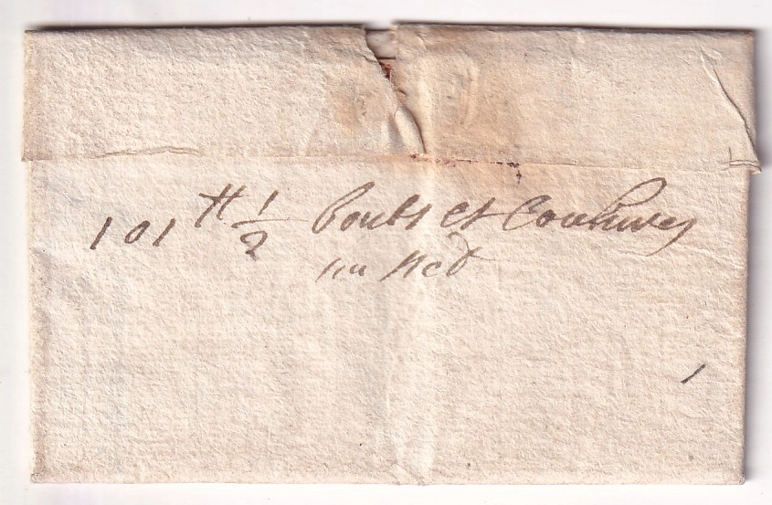 1 MARQUE MANUSCRIT BARJOLS VAR 1746 LENAIN N°2 INDICE 18 POUR MANOSQUE