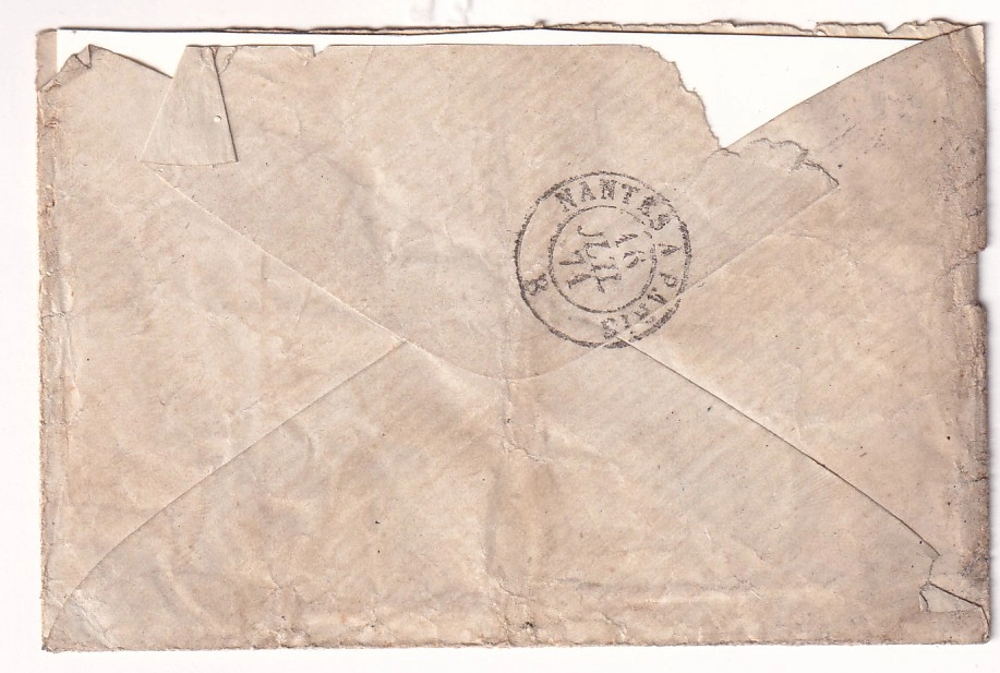 1 LETTRE D'UN DETENU  A LA CITADELLE DE PORT LOUIS MORBIHAN N°28 PAIRE GC 2988 POUR PARIS 15 JUILLET 1871 AVEC TRANSCRIPTION DU TEXTE COMMUNE DE PARIS