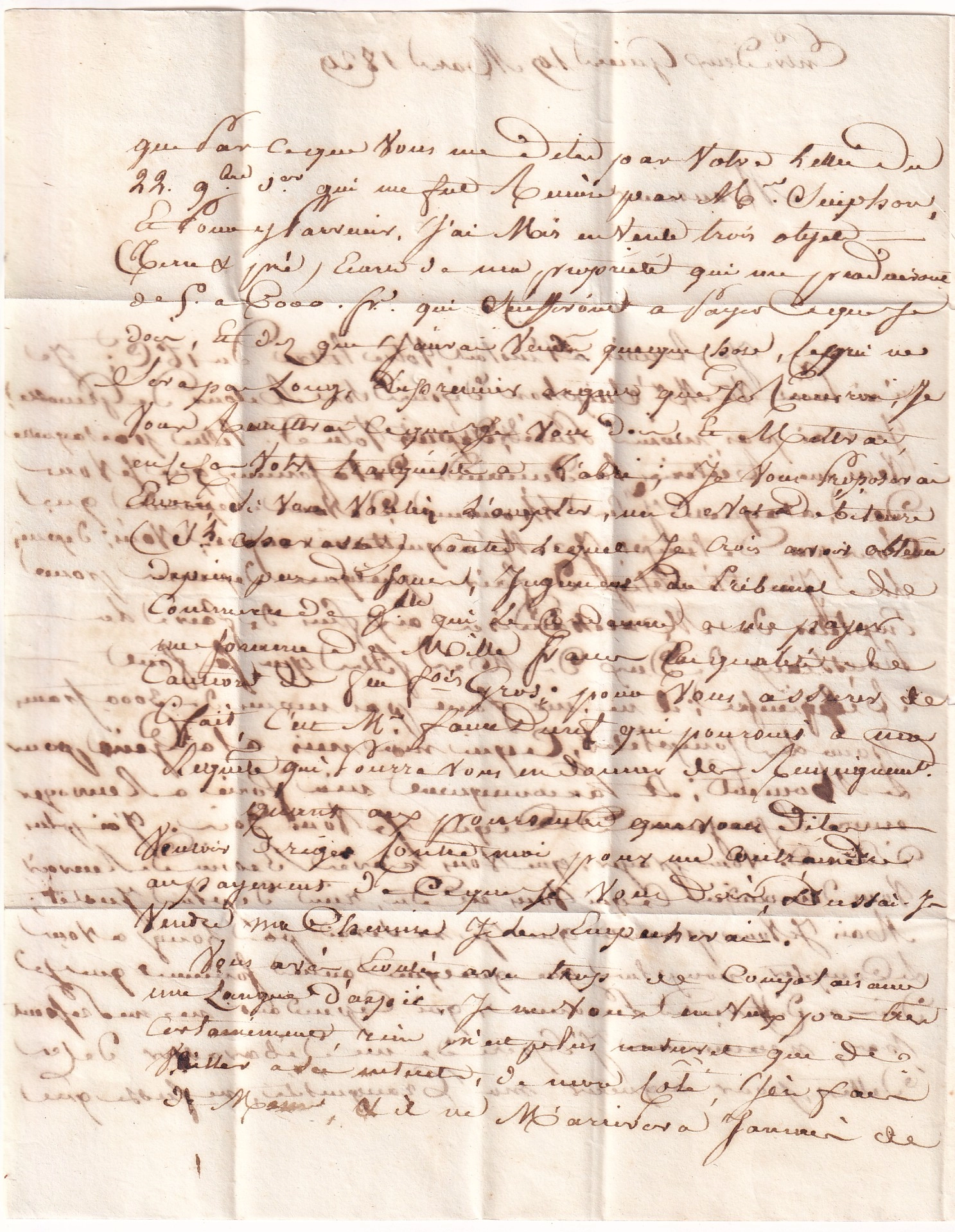 3 DOUBLE CURSIVE 37 LES ECHELLES VOIRON 1829 POUR GRENOBLE INDICE 20