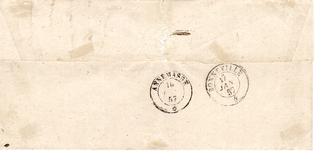 1 SARDE 20C LAITEUX LETTRE REIGNIER 16 GIU 1857 LETTRE JOLIE PIECE