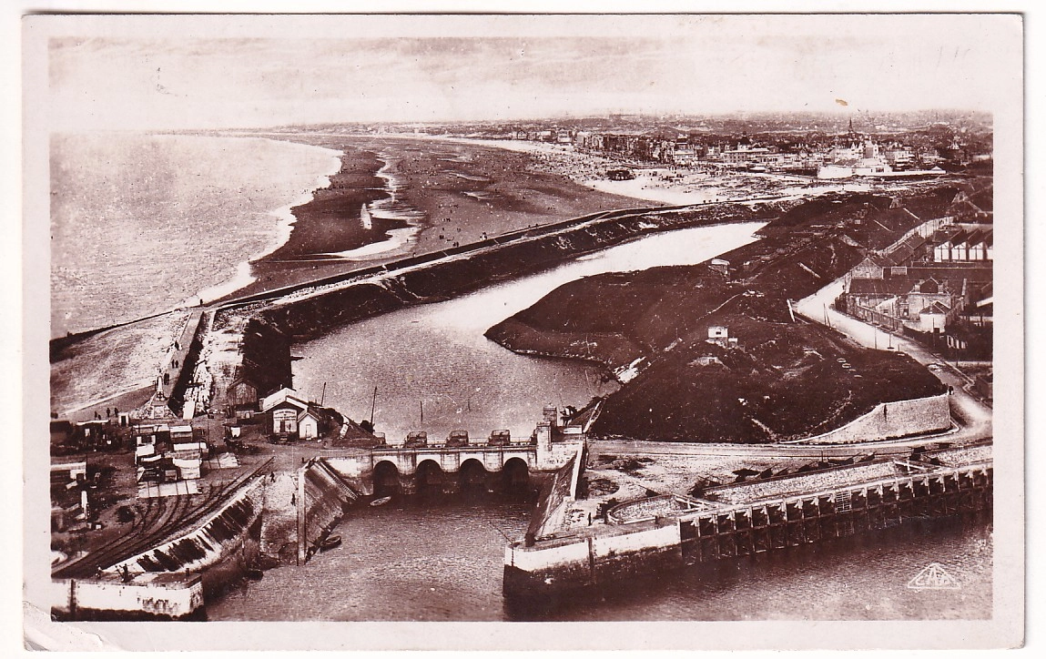 1 N°423 SEUL SUR CARTE POSTALE 5 MOTS BRAY DUNES NORD 1939 POUR LE LUXEMBOURG