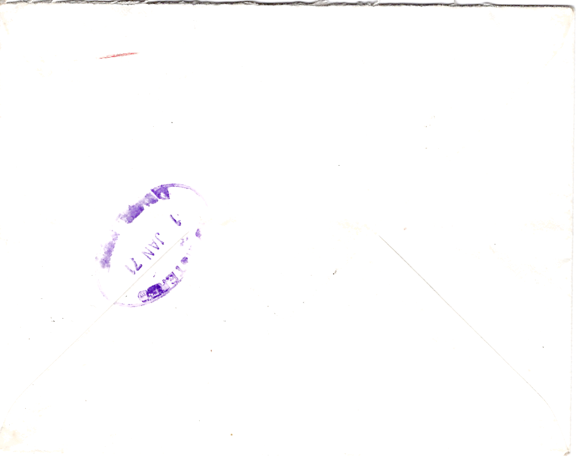 1 CHEFFER 30C CARNET BLOC DE 10 COIN DATE + CROIX ROUGE X2 LETTRE REC 78 ABLIS 31.12.1970 POUR ANGLETERRE