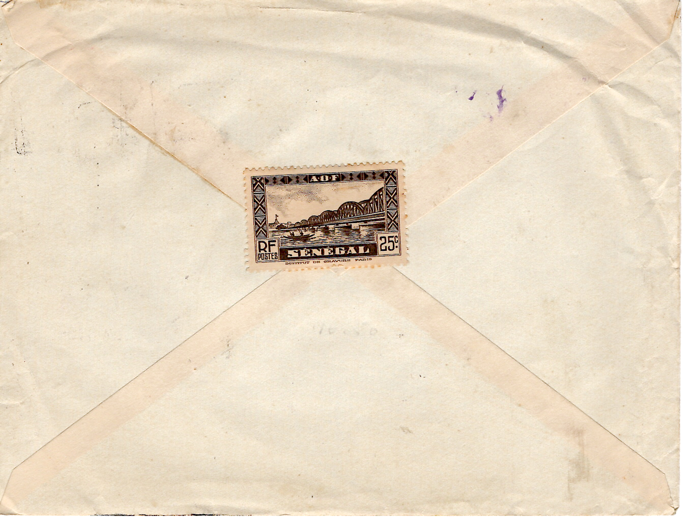1 AOF PA 4FR75X3+2FR LETTRE AVION DAGUIN UN SEUL LA VICTOIRE DAKAR 1943 POUR LE MAROC