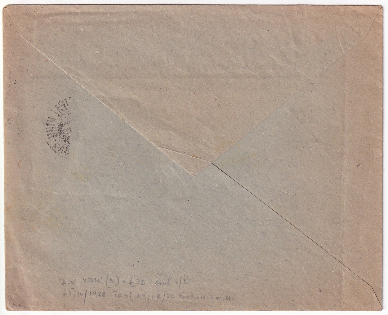 1 N°249 SEUL SUR LETTRE AU TARIF FACTURE STRASBOURG BAS RHIN 1928 RARE