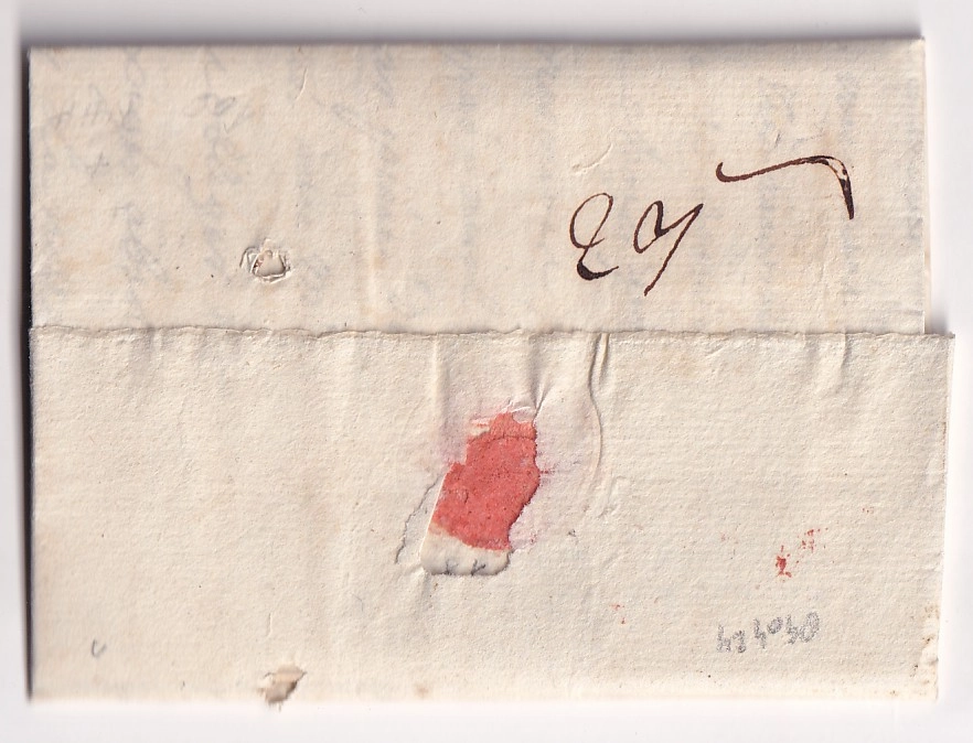 2 MARQUE SEDAN EN ROUGE + FRANC MANUSCRIT ARDENNES 1781 POUR PORT MAURICE ITALIE ITALIA