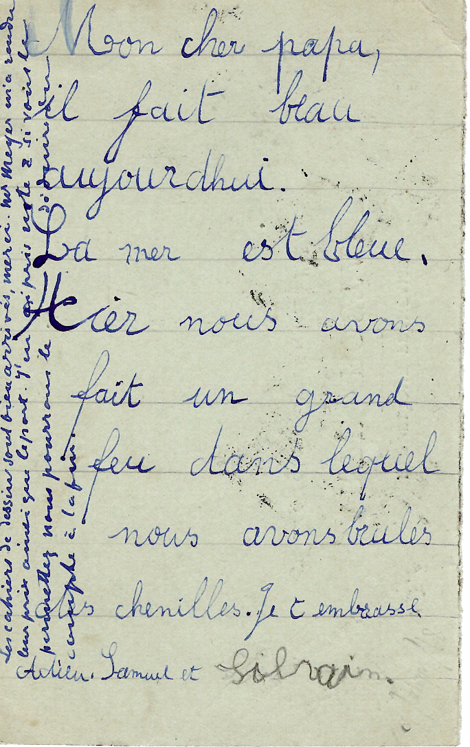 1 ENTIER 10C MOUCHON RETOUCHE CP REPONSE GENOVA FERROVIA 1904 POUR ROUEN