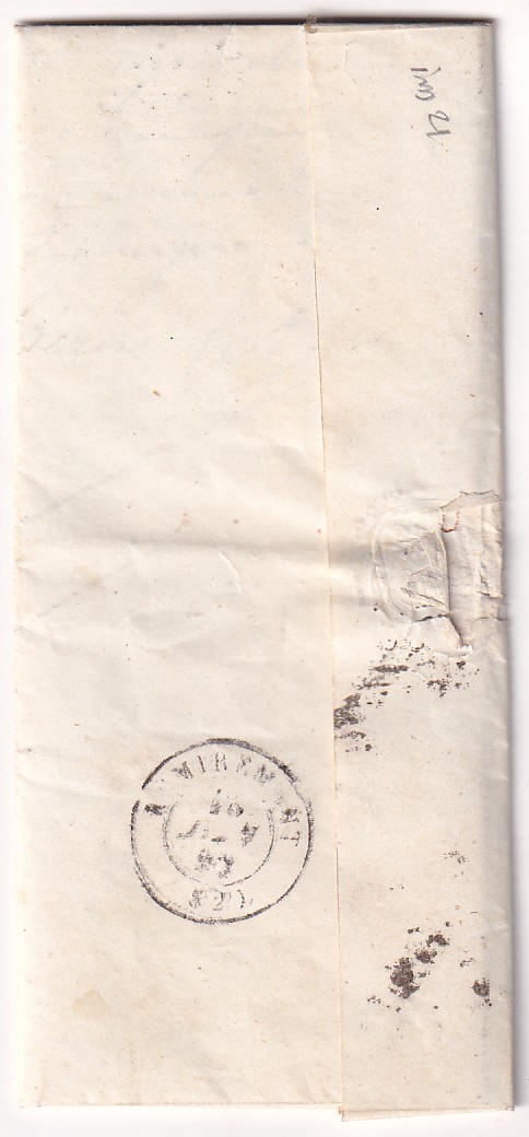 1 N°4 PC 3462 CURSIVE 82 LE VAL D'AJOL CAD TYPE 15 PLOMBIERES VOSGES POUR REMIREMONT