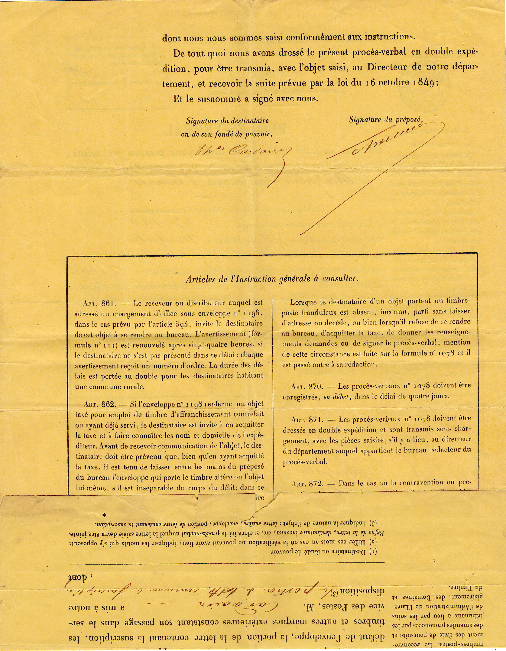 3 N°14 PC SEINE ET OISE TAXE TIMBRE AYANT SERVI 28 MAI 1871 + DON POSTES HERAULT