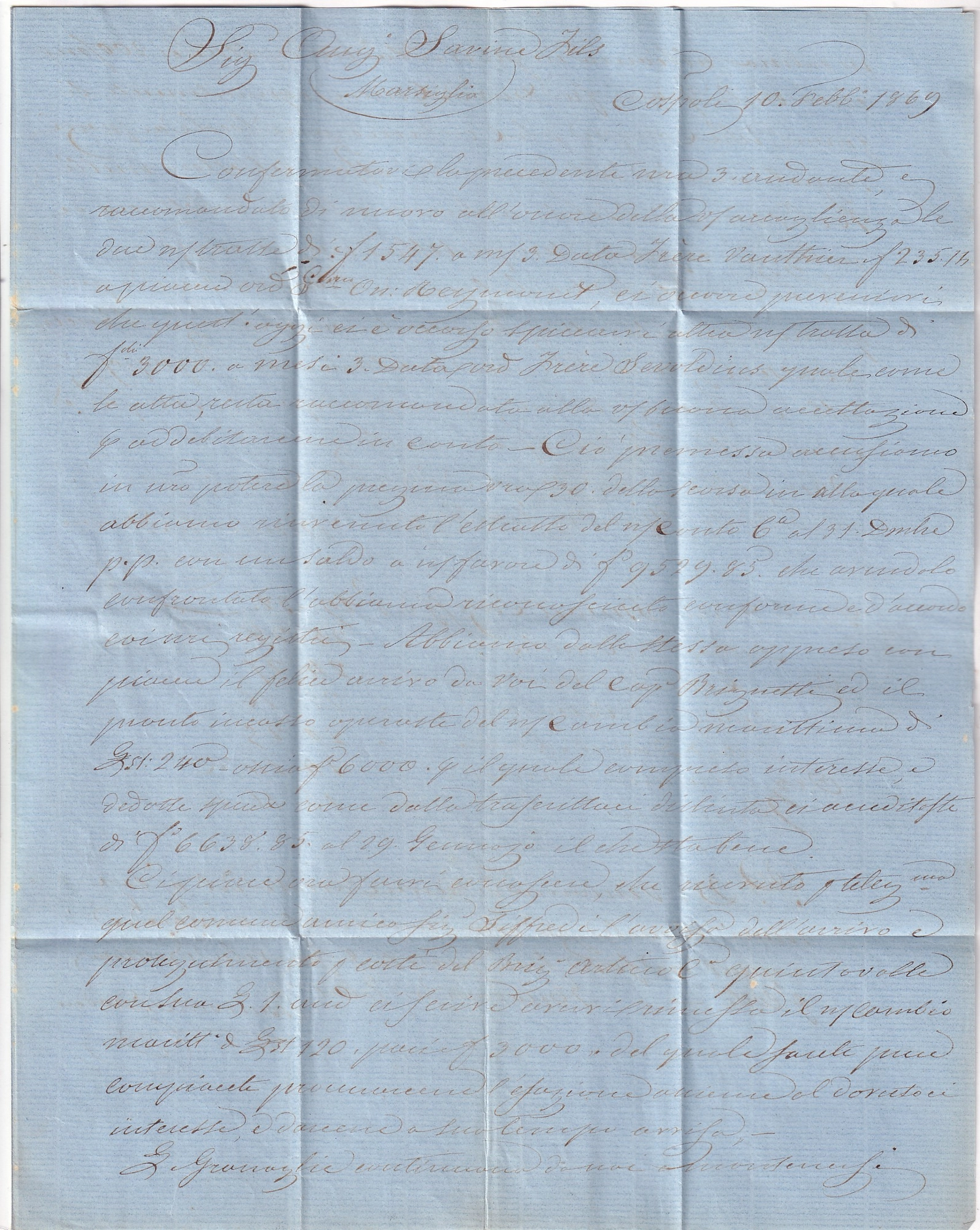 2 N°31 OBLITERATION ANCRE CAD OCTOGONAL CONSTANTINOPLE PQ FR N°2 POUR MARSEILLE 1869