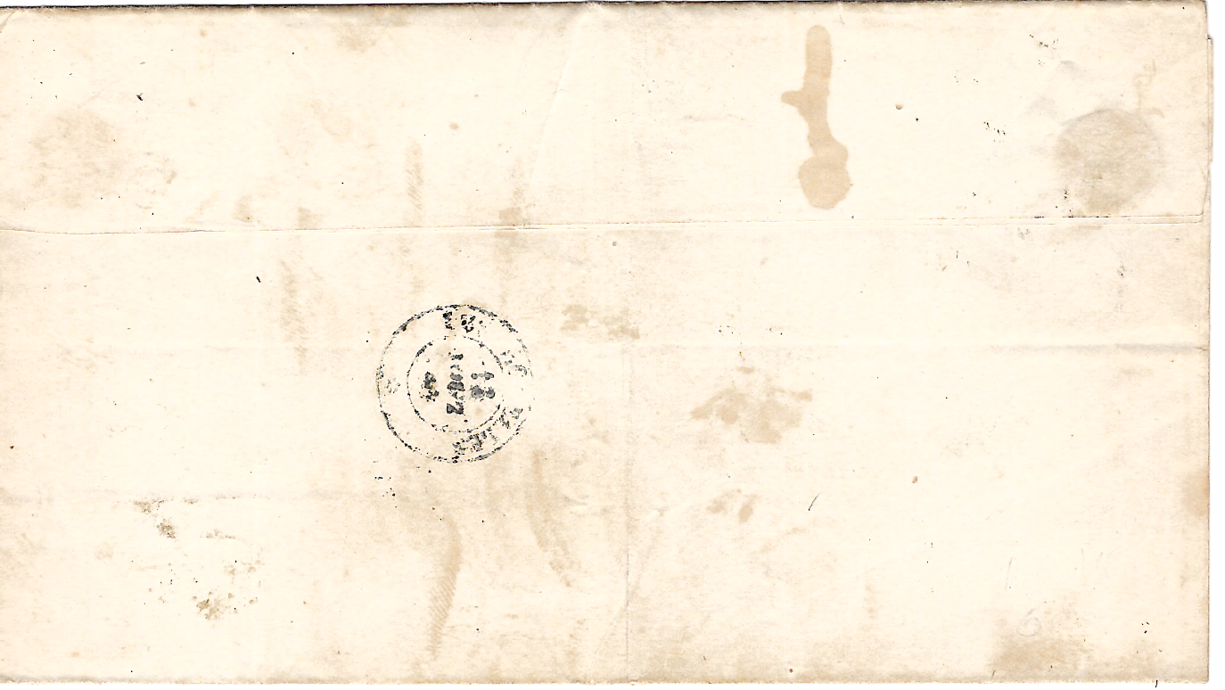 2 FRANCE N° 14 GRILLE ROMBI CACHET SARDE CHAMBERY 1860 LETTRE INVITATION EMPEREUR RARE