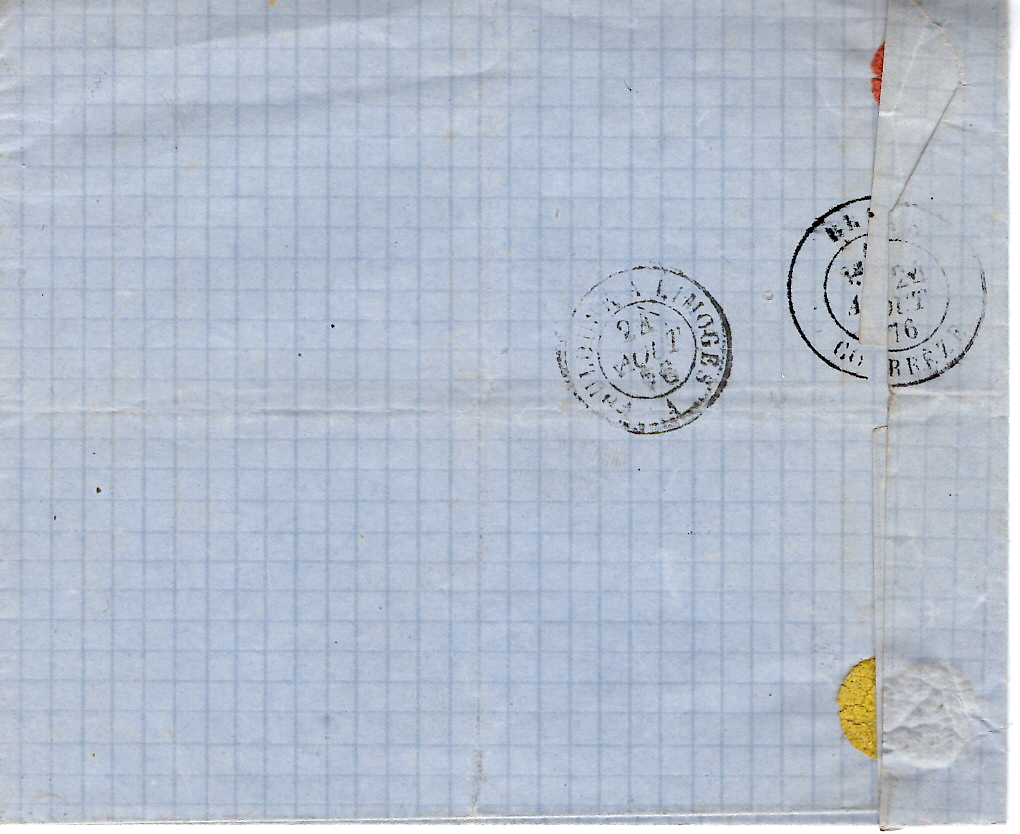 2 SAGE 25C N° 79 LETTRE TYPE 24 VAREN 24 AOUT 1876 (85) TARN ET GARONNE