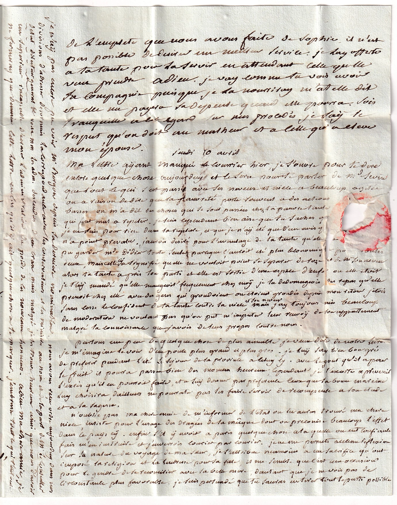 4 DEBOURSE DEB 30 BEAUMONT HAUTE GARONNE 1806 DEPART PARIS INDICE 21 BEAUMONT DE LOMAGNE TARN ET GARONNE