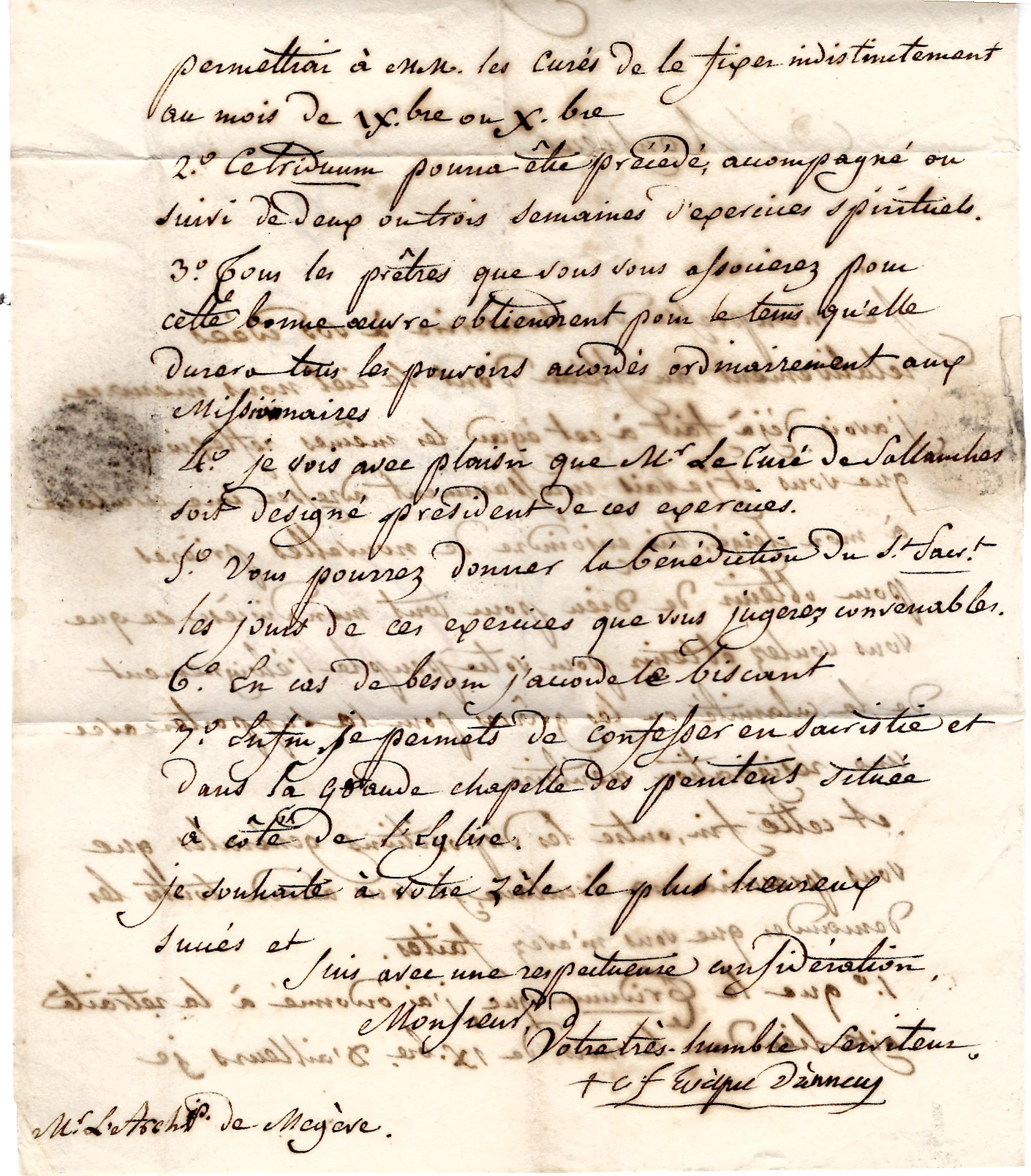 3 MARQUE ANNECY LETTRE HAUTE SAVOIE + FRANCHISE ROUGE R POSTE VESOVO D'ANNECY 1831 POUR MEGEVE