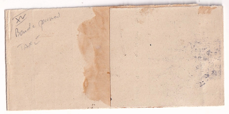 1 COLONIE GENERALE TAXE N°24 SEUL SUR BANDE DE JOURNAL SAIGON COCHINCHINE TYPE DUVAL 1904