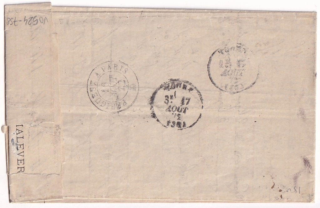 2 N°60 LIMOGES HAUTE VIENNE TROUVE A LA BOITE TAXE CARRE N°5 CAD TOURS INDRE ET LOIRE + GARE DE TOURS RARE