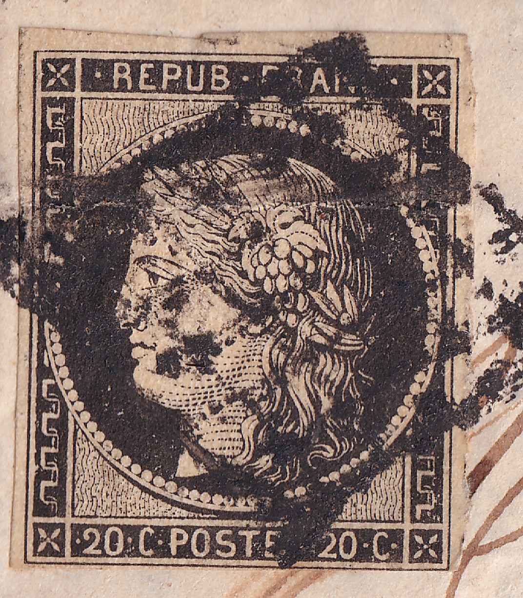 1 N°3 GRILLE CAD TYPE 14 MORTEAU DOUBS 25 MAI 1850 POUR BESANCON DOUBS