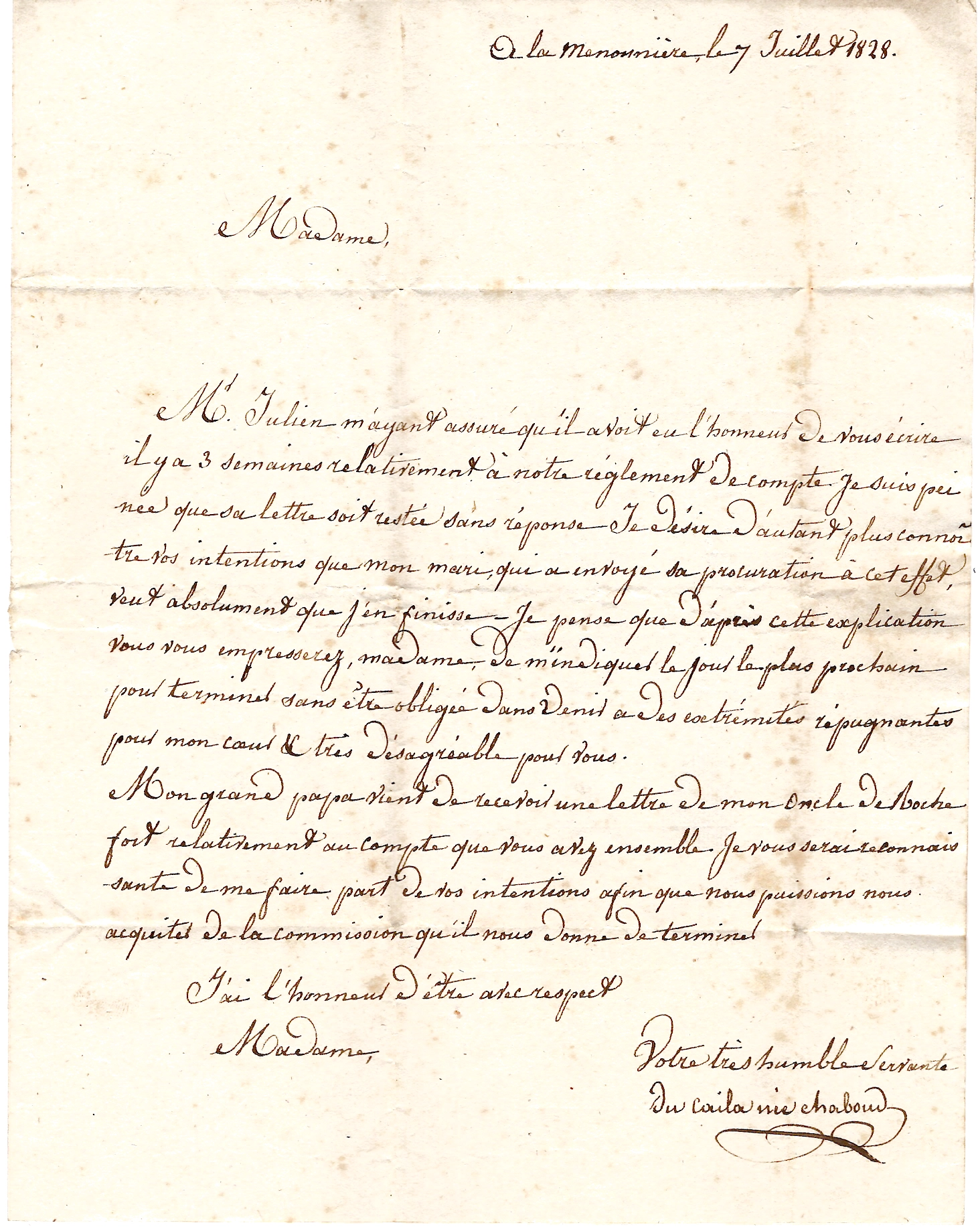 2 CHARENTE INFERIEURE DOUBLE CURSIVE 16 ST PIERRE ISLE D'OLERON 1828 LETTRE POUR AU CHATEAU COTE 600€