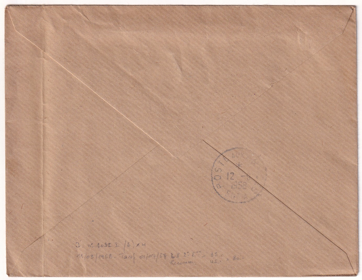 1 N°1011B BLOC DE 4 RECOMMANDE 2EME ECHELON PARIS TRI ET DISTRIBUTION  1958 POUR SP 69162