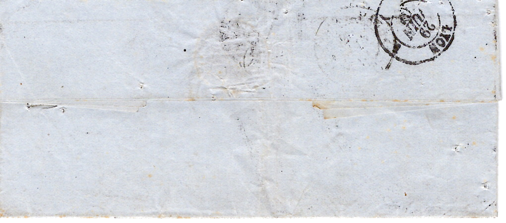 1 N° 14 PC 4196 TYPE 15 AIGUEBELLE 28 JUIN 1861 LETTRE  ECRITE AITON SAVOIE