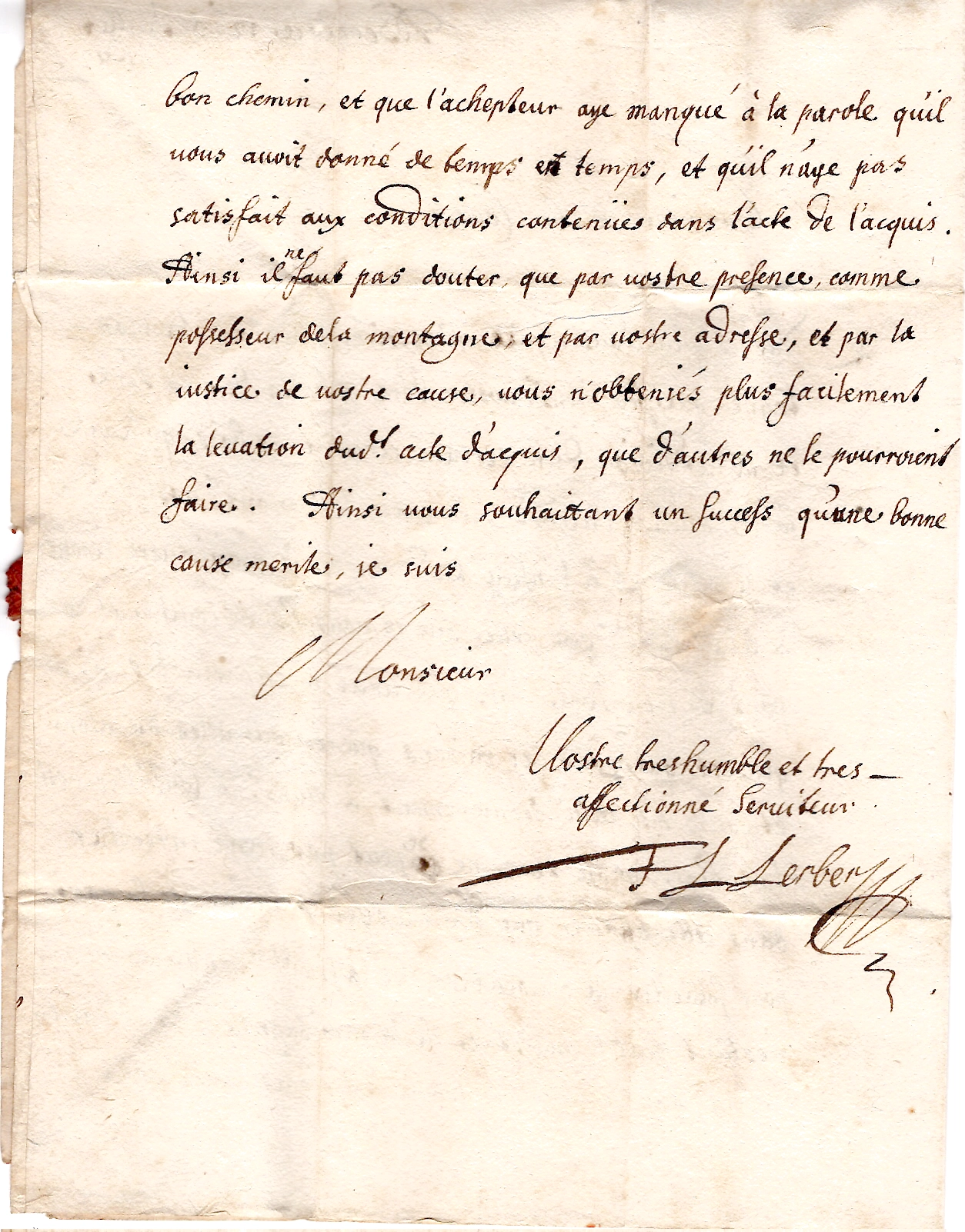 3 EURE LETTRE ECRITE BERNAY 12 JUILLET 1682 + FRANCHE MANUSCRITE POUR MORAT COTE 600€