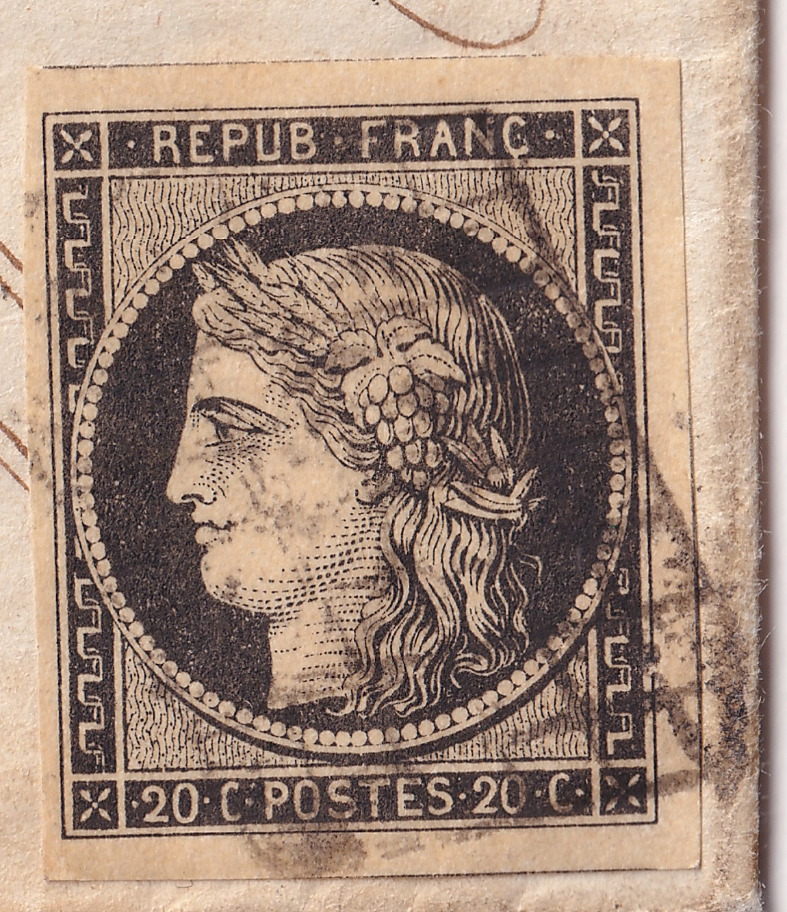 1 N°3 GRILLE JOUGNE DOUBS 11 MARS 1850 POUR PONTARLIER INDICE 20