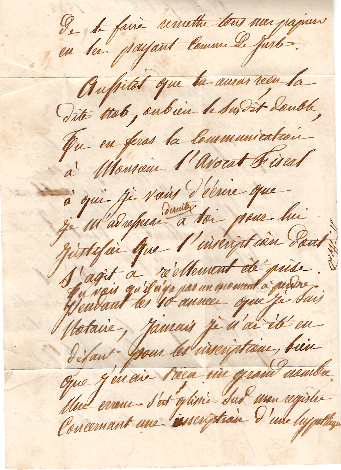 3 SARDE 20C EFFLEURE A DROITE LETTRE RUFFIEUX 1858 POUR CHAMBERY SAVOIE