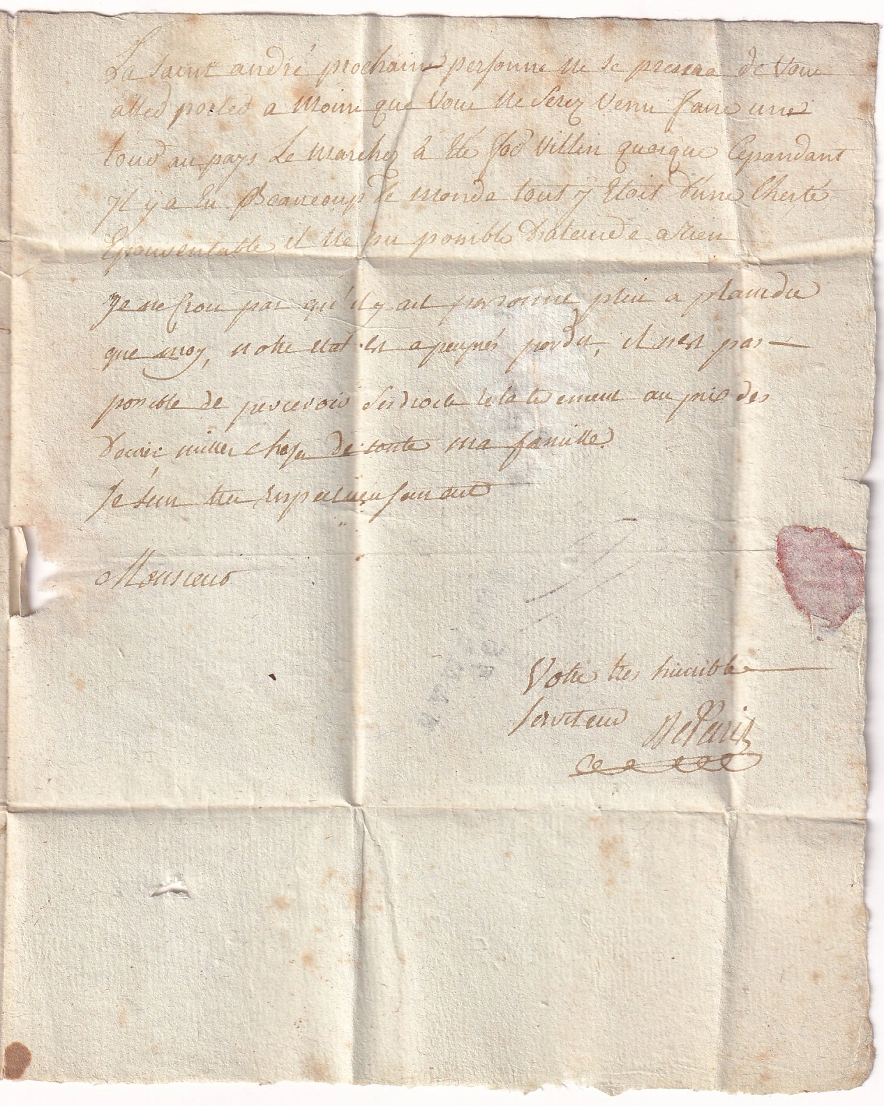3 MARQUE P76P NAMPONT SOMME + 76 NAMPONT 1794 POUR ABBEVILLE SOMME RARE PREMIERE PIECE VUE INDICE 28