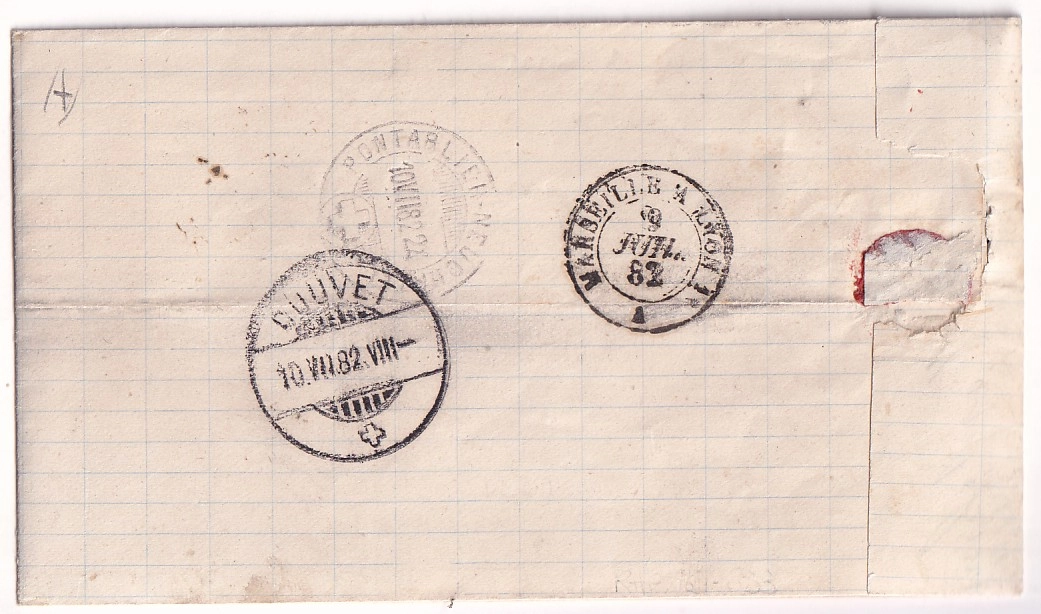 1 N°90 TYPE SAGE MONTELIMAR DROME TAXE 10C BLEU SUISSE X2 POUR COUVET SUISSE