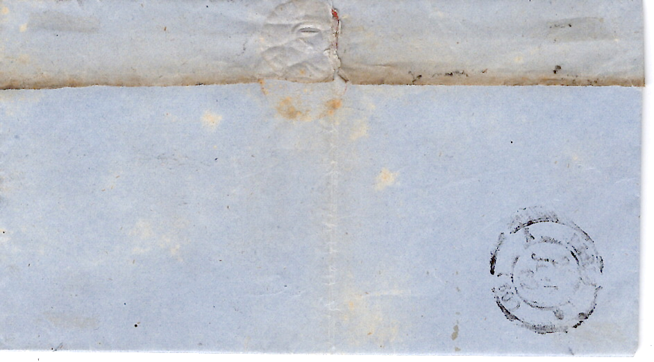 1 N° 14 PERCE EN LIGNE LETTRE PC VERSAILLES SEINE ET OISE 26 JUIN 1862 POUR PARIS