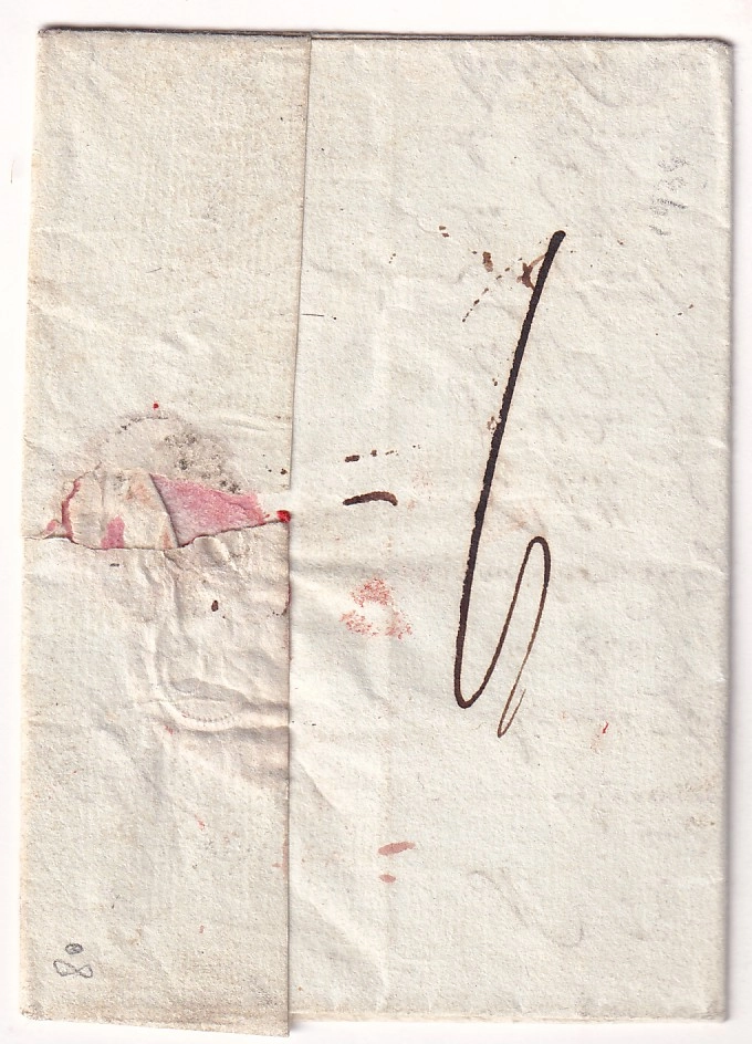 1 MARQUE P46P MENDE LOZERE 1809 POUR ZURICH SUISSE SIGNE BAUDOT