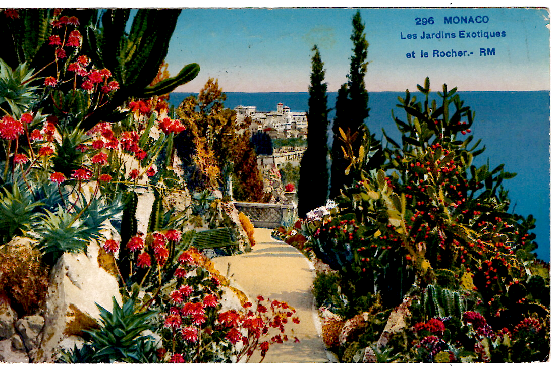 1 SEMEUSE 40C VIOLET SEUL CARTE POSTEE A MONTE CARLO 1928 ANNULATION RONDE