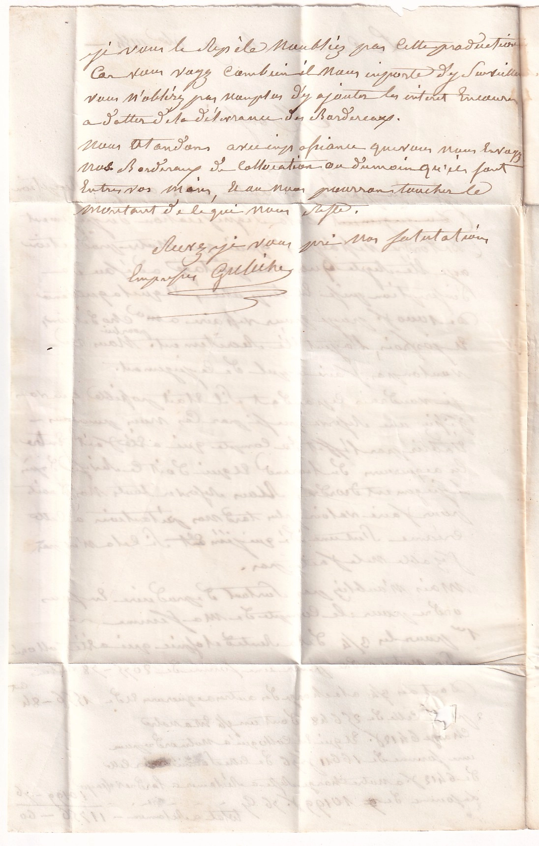 3 N°14 PC 3064 CURSIVE 41 STE FLORINE HAUTE LOIRE POUR MURAT CANTAL