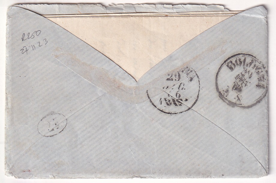 1 N°22 PAIRE GC 2387 MONACO POUR BOLOGNE BOLOGNA ITALIE ITALIA SIGNE CALVES