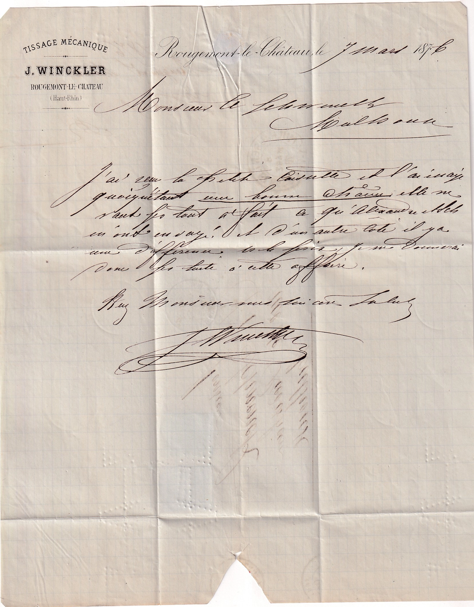 2 N°60 + 53 GC 6233 ROUGEMONT LE CHATEAU HAUT RHIN ERREUR DEPARTEMENT 69 HAUTE SAONE CAD TYPE 17 POUR MULHOUSE  ALSCE LORRAINE ALLEMAGNE