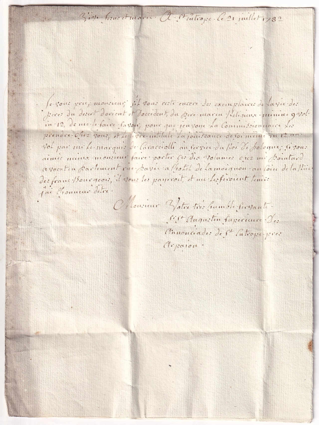 2 MARQUE PORT PAYE LENAIN N°3 + 6 ARPAJON SEINE ET OISE POUR PARIS 1782 INDICE 19
