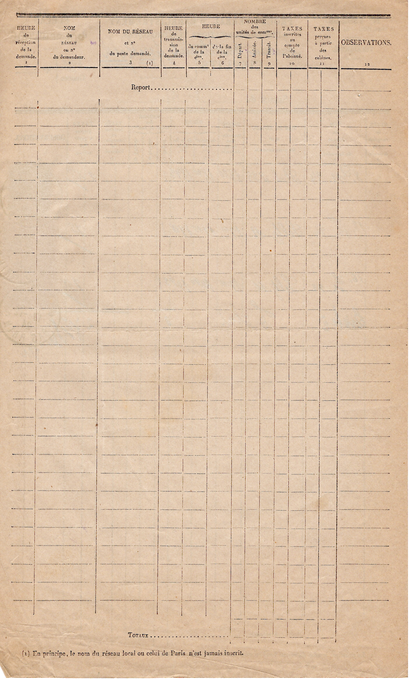 1 MERSON 2FR ORANGE +75C PASTEUR PROCES VERBAL TELEPHONIQUE ROESCHWOOG 17.12.1924