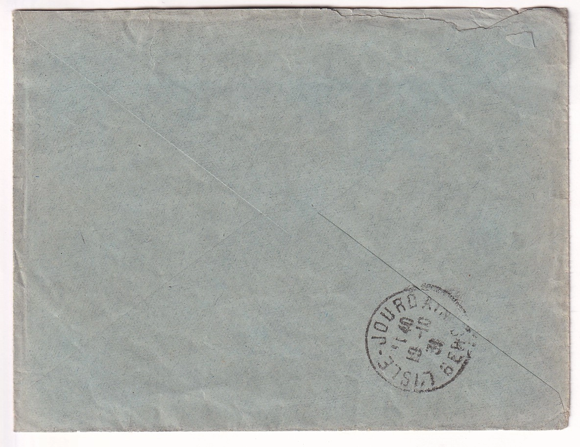 1 N°256 SOURIRE DE REIMS SEUL SUR LETTRE RECOMMANDE TOULOUSE HAUTE GARONNE 1931 POUR ISLE JOURDAIN GERS