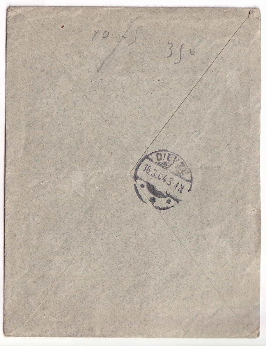 1 N°87 88 108 PAIRES AVEC MILLESIMME + 87 110 FACTEUR BOITIERS GLAY DOUBS 1904 POUR DIEUZE MOSELLE ALSACE LORRAINEALLEMAGNE