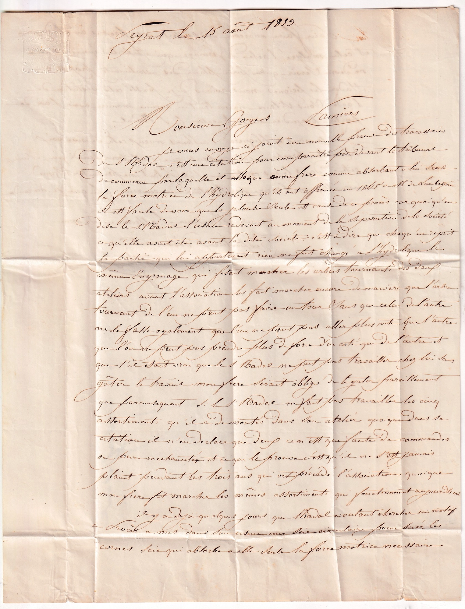 3 N°10 CURSIVE 8 LARROQUE D'OLMES ARIEGE + CAD TYPE 13 MIREPOIX TAXE 25C MANUSCRIT BOITE RURALE B LA PEYRAT POUR PAMIERS