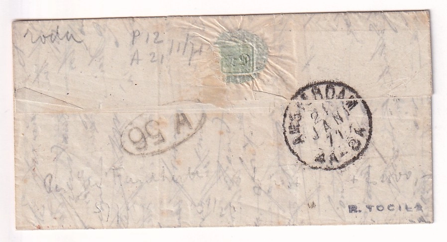 1 BALLON MONTE LE VAUCANSSON N°37 X2 PARIS 12.01.1871 POUR AMSTERDAM PAYS BAS ARRIVE 21.01.1871