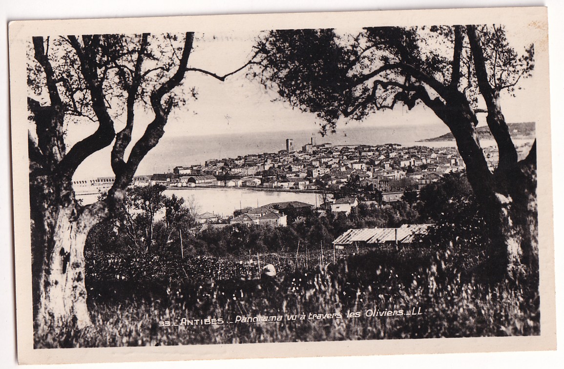 2 N°812 SEUL SUR CARTE POSTALE POUR SCHAFFHAUSEN SAAR 1949 DEPART ANTIBES ALPES MARITIMES