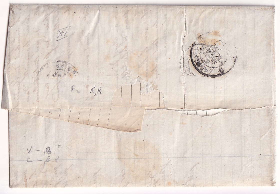 1 N°60 PAIRE + 53 BANDE DE 4 GC 6032 CAD TYPE 24 BARBENTANE BOUCHES DU RHONE POUR PARIS