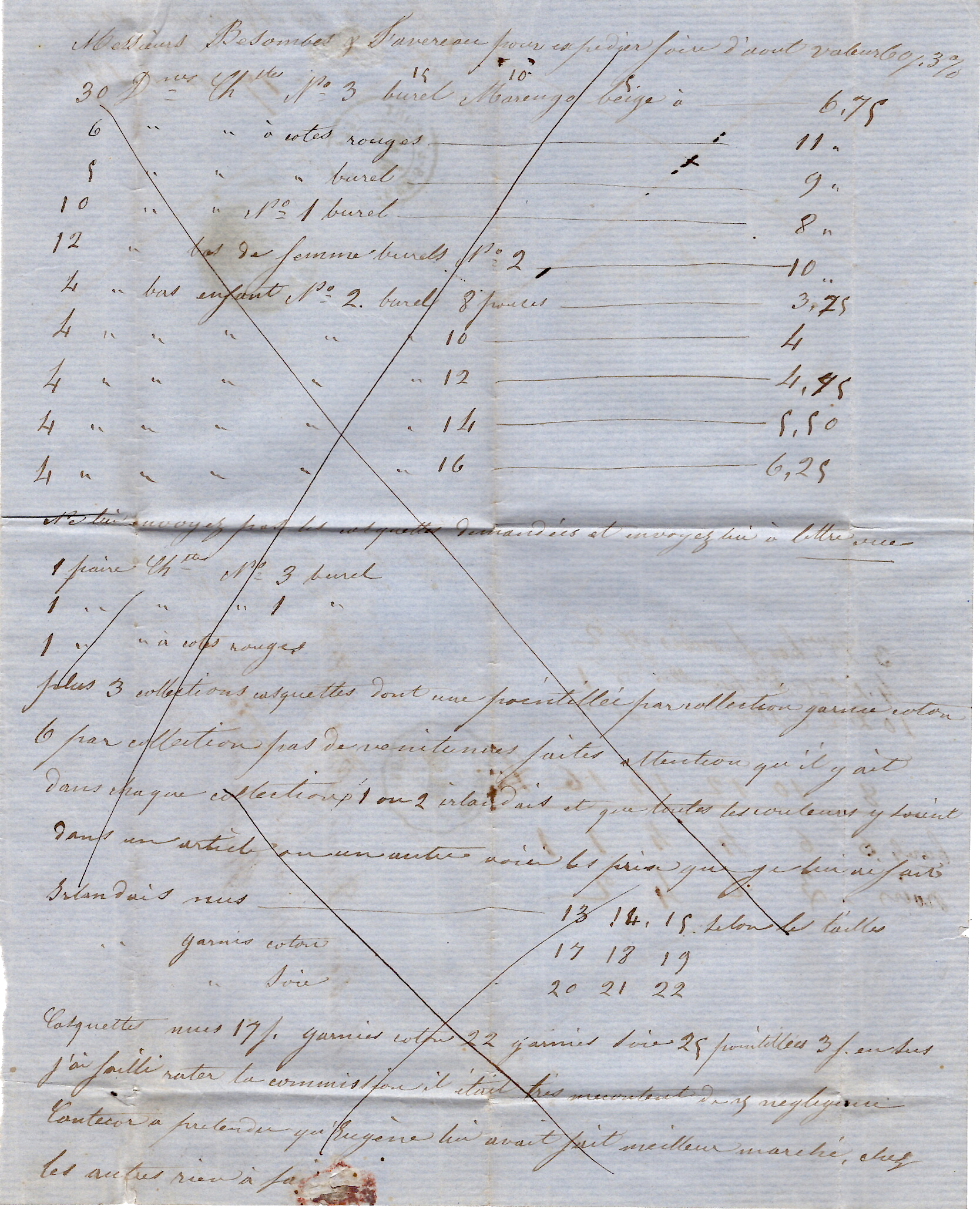 2 N° 60 CONVOYEUR MOISSAC 1872 LETTRE TARN ET GARONNE COTE 340€