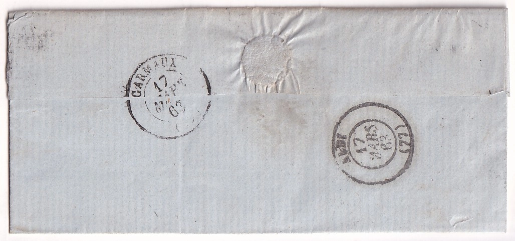 1 N°22 GC 2778 PAMPELONNE TARN RARE AVEC TYPE 22 INDICE 21 DUREE 4 MOIS BOITE RURALE E MOULARES POUR ALBI