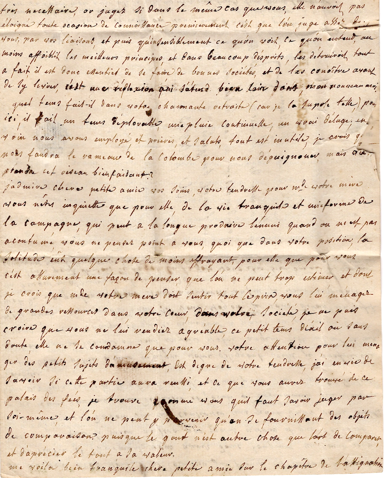 4 CALVADOS MARQUE CROISSANVILLE LENAIN N°1A 1769 LETTRE POUR PARIS