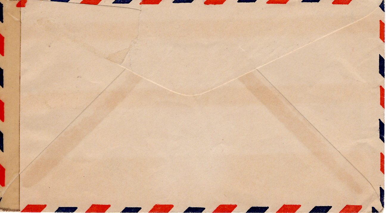 1 POSTE NAVALE 24.4.1944 LETTRE FM AVION POUR LE MAROC + CENSOR NAVAL