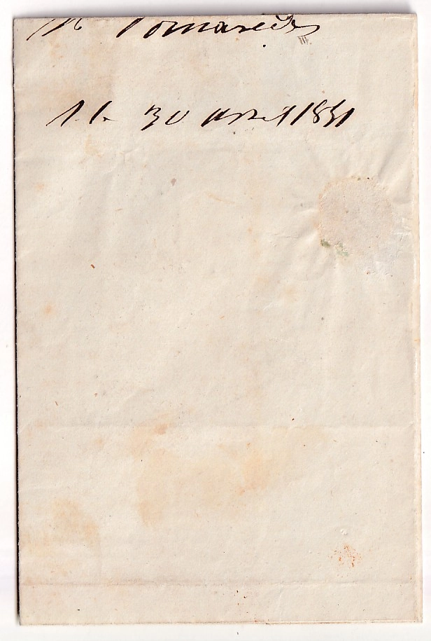 1 N°1 GRILLE CAD TYPE 13 PEZENAS HERAULT 30 AVRIL 1851 POUR PEZENAS