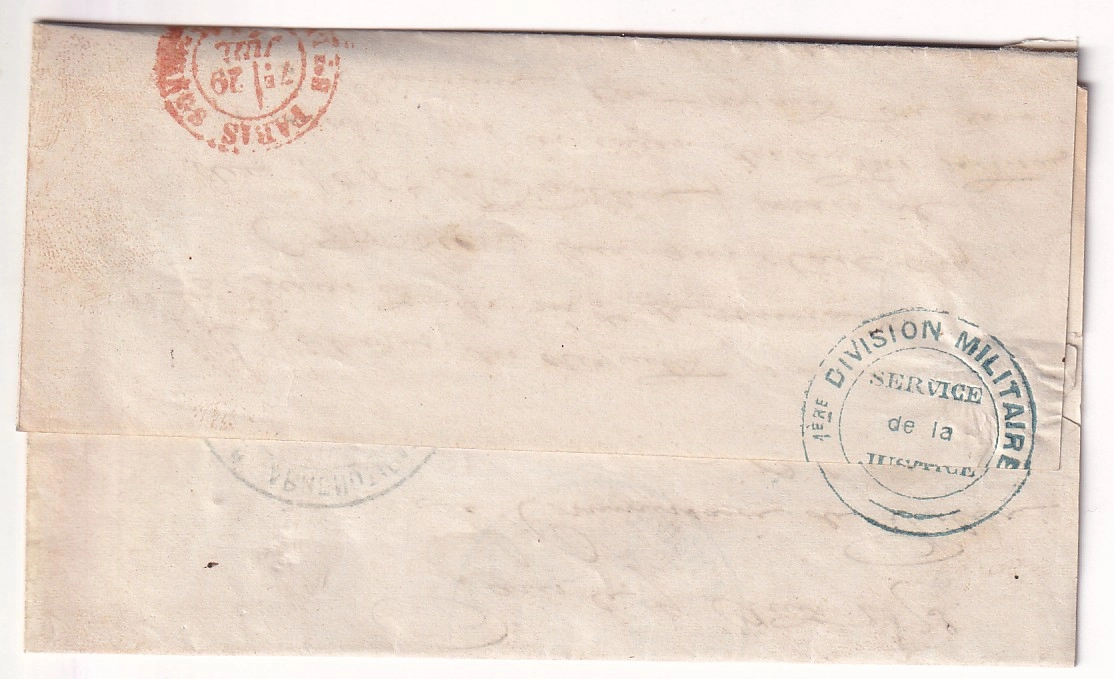 1 COMMUNE DE PARIS VERSAILLE 29 JUILLET 1873 1ERE DIVISION MILITAIRE POUR PARIS