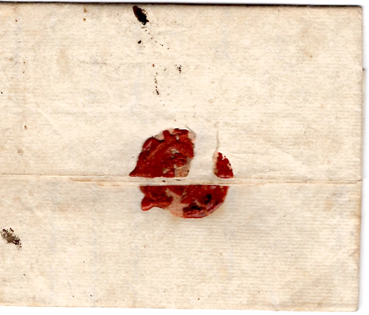 1 CHARENTE INFERIEURE MARQUE COL N PAR LA ROCHELLE 1781 POUR BLOIS DANS TEXTE MENTION JACMEL
