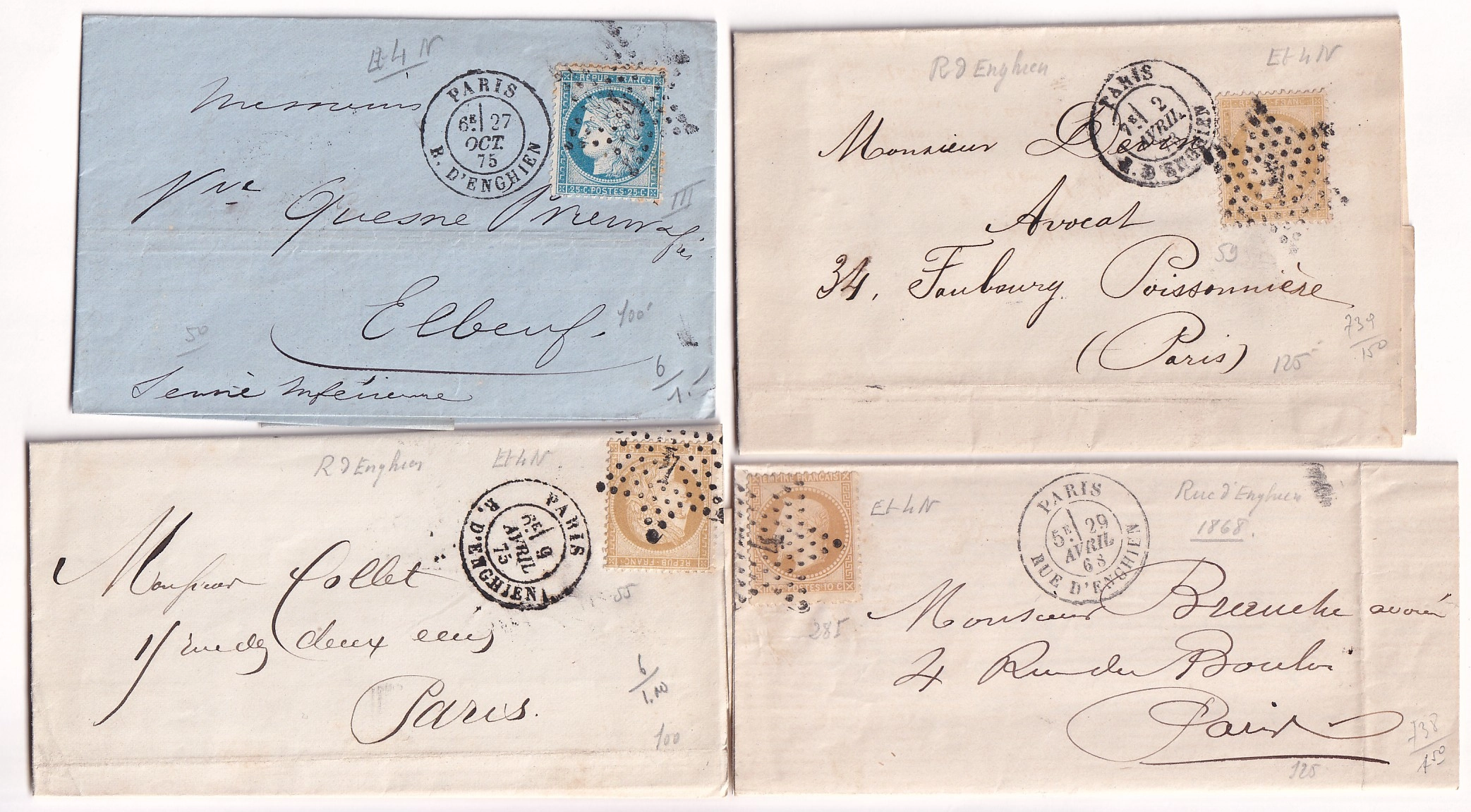 2 LOT ETOILE 4 PARIS DE 13 LETTRES DONT VARIETE EX24 X5 4 DANS EVIDEE X2